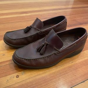 Sperry Topsider Dark Brown Genuine Leather Slip-On Loafers with Tassel